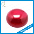 Factory charming flat base round cabochon synthetic ruby stone prices